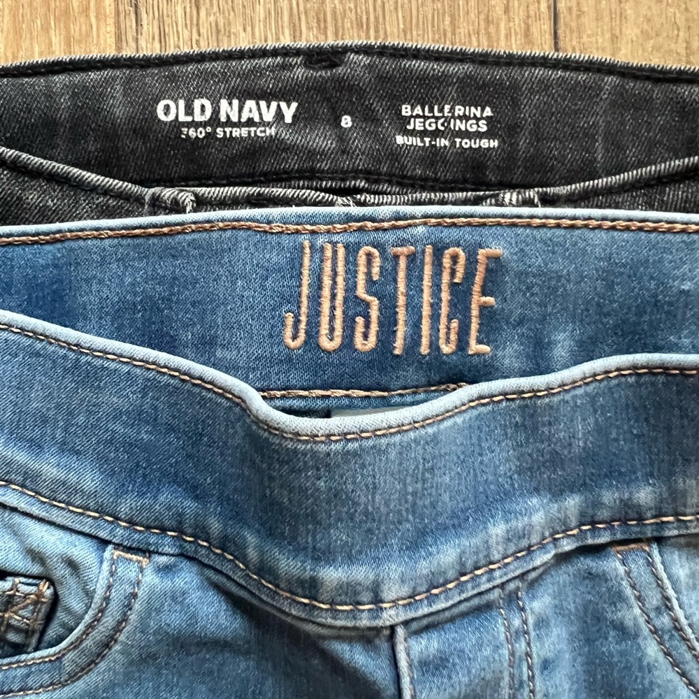 2 Pair of Girls Jeans Size 8